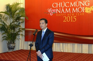 Treffen zum Jahresanfang für ausländische Korrespondenten in Vietnam