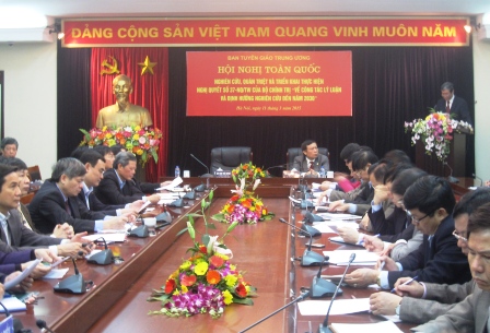 Landeskonferenz über Theoriearbeit und Forschungstendenz bis 2030