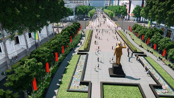 Atmosphäre in Ho Chi Minh Stadt bei der Feier des Sieges vom 30. April 1975