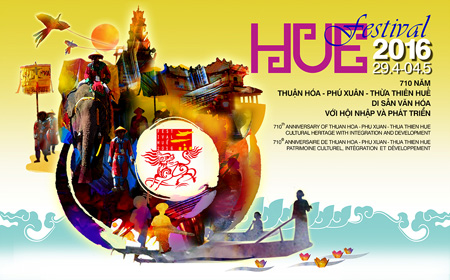 Hue Festival 2016 zeigt das Markenzeichen der Stadt Hue