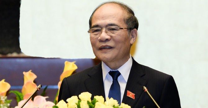 Parlamentspräsident Nguyen Sinh Hung trifft Parteisekretär der chinesischen Provinz Hunan