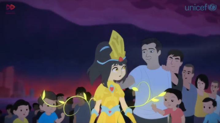 Das UNICEF in Vietnam stellt neuen Zeichentrickfilm über Klimawandel vor