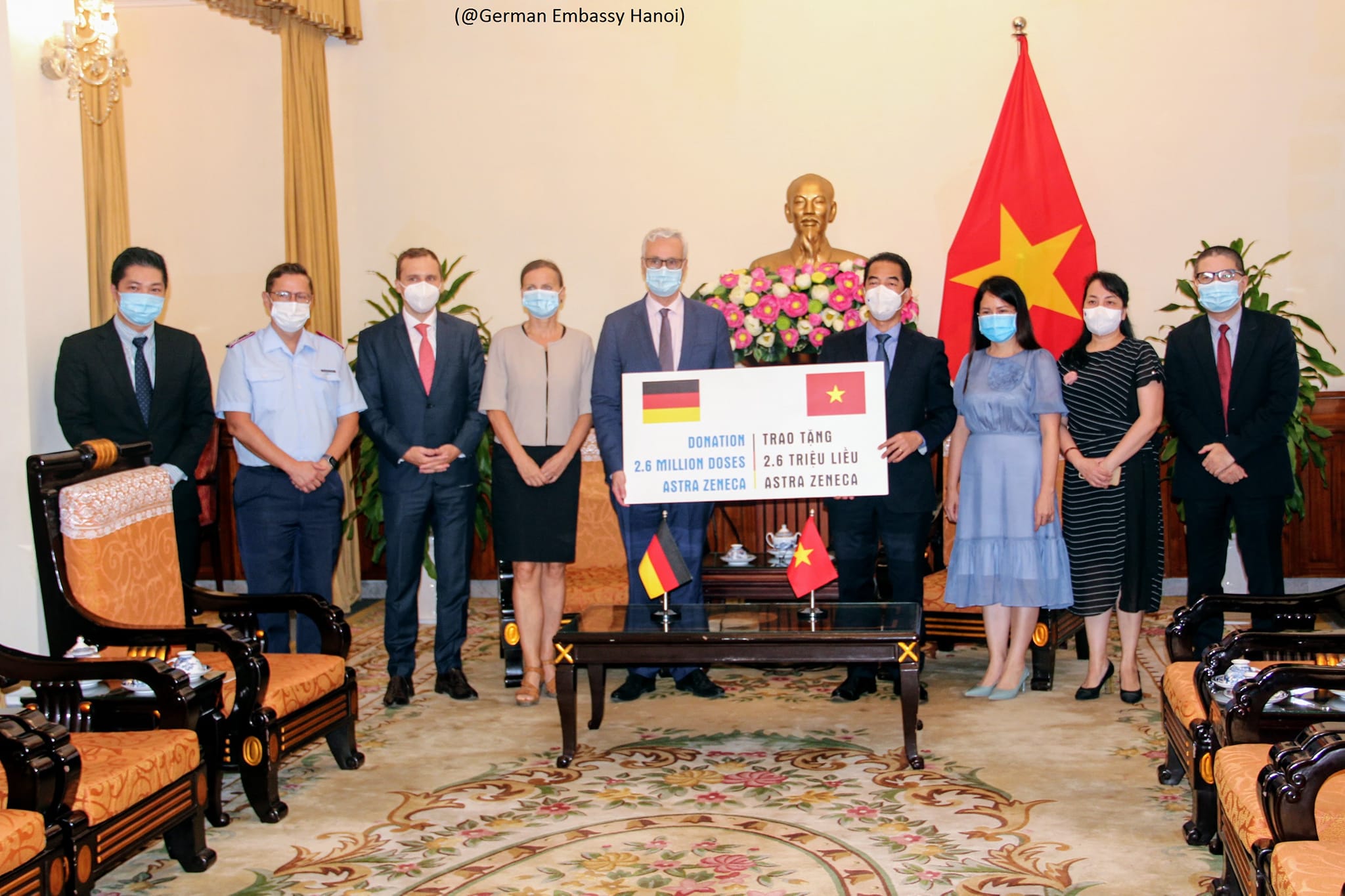 Deutschland unterstützt Vietnam mit weiteren 2,6 Millionen Covid-19-Impfdosen