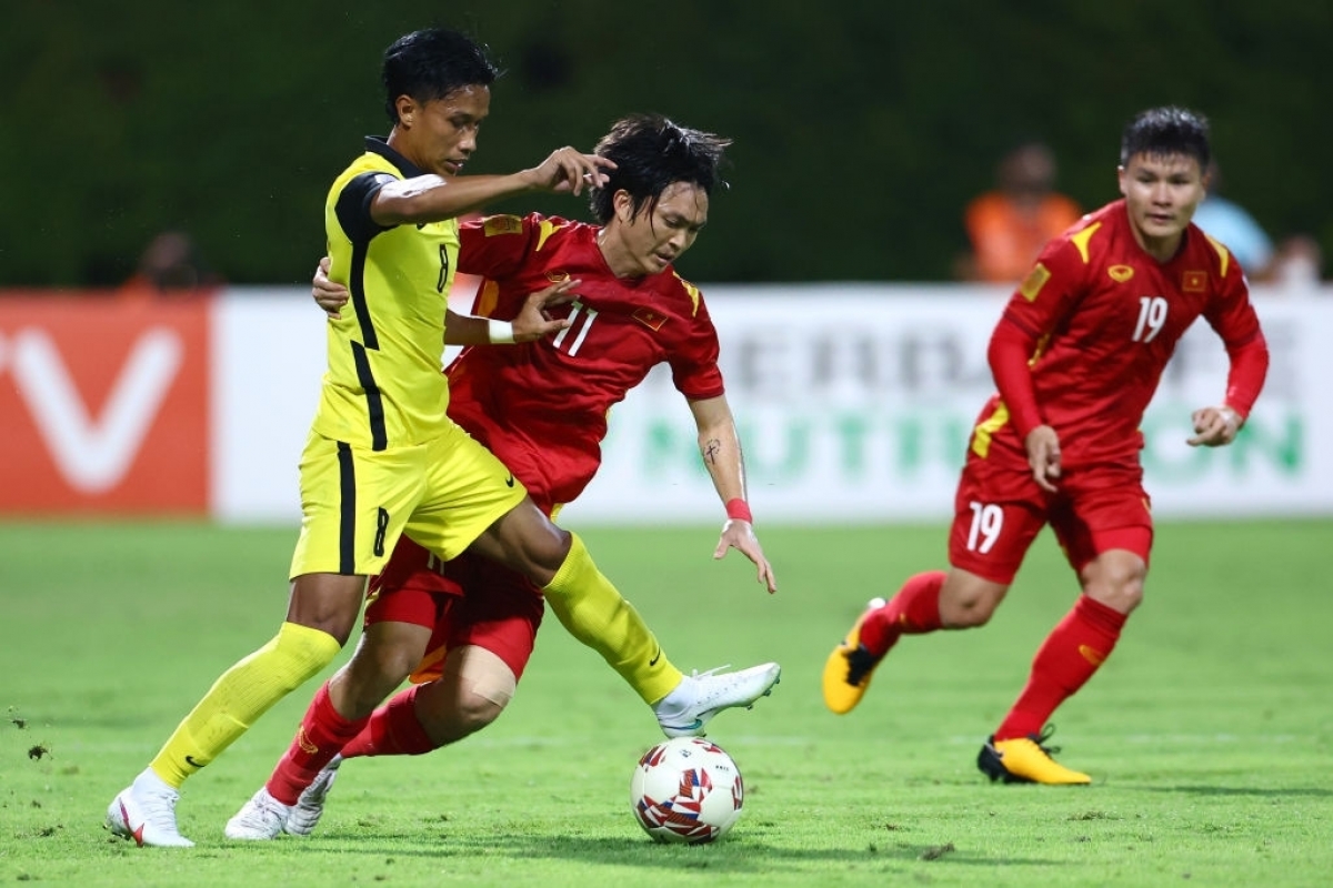 Überzeugender Sieg der vietnamesischen Fußballmannschaft gegen Malaysia