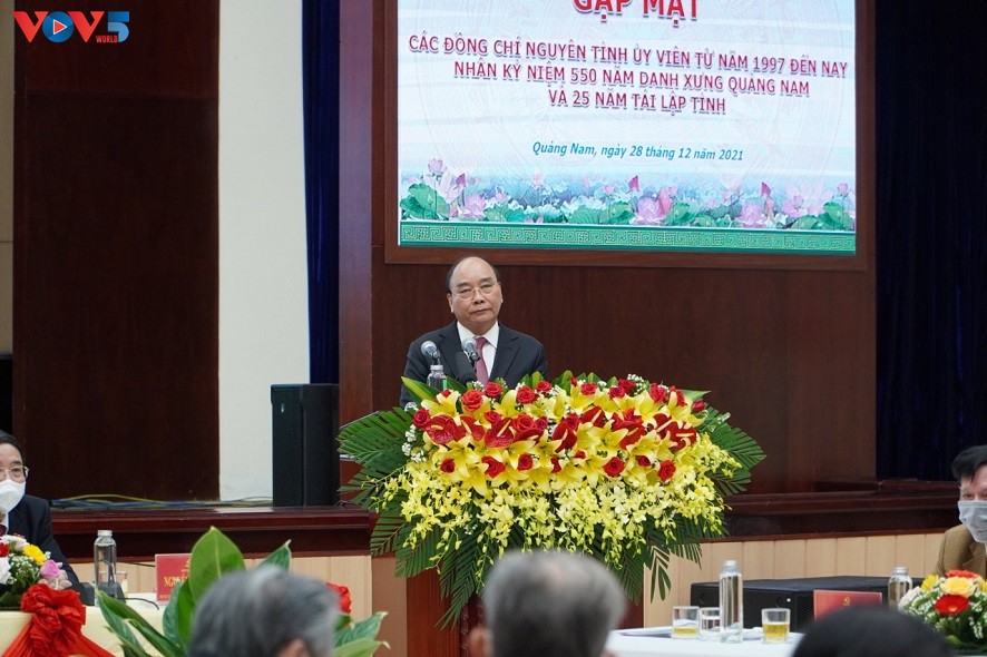 Staatspräsident: Quang Nam soll die Infrastruktur für sozialwirtschaftliche Entwicklung weiterentwickeln