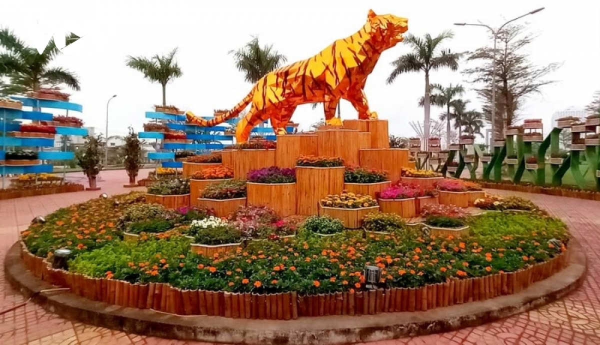 Eröffnung der Blumenstraße des Frühlings des Tigers 2022 in Tuy Hoa
