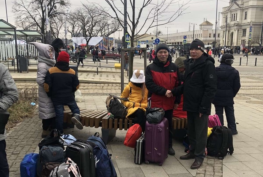 Fast alle Vietnamesen in Ukraine sind in Nachbarländer gezogen