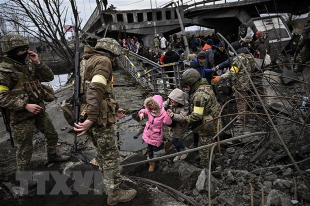 Schätzungsweise vier Millionen Menschen aus der Ukraine evakuieren