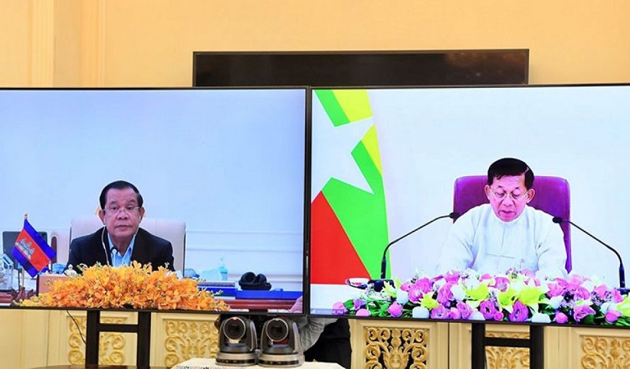 Kambodschas Premierminister fördert die Umsetzung des Fünf-Punkt-Konsenses der ASEAN über Myanmar