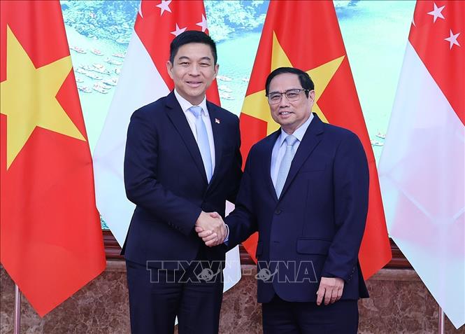 Premierminister Pham Minh Chinh empfängt den Parlamentspräsidenten von Singapur