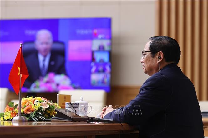 Premierminister Pham Minh Chinh nimmt an Feier zum Start der Diskussion über Indo-Pazifik-Wirtschaftsrahmen teil
