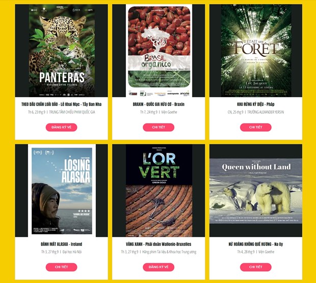Veranstaltung des ersten Filmfestivals über die Natur in Vietnam