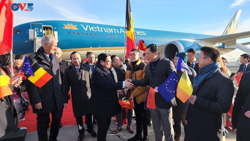 Premierminister Pham Minh Chinh in Brüssel eingetroffen