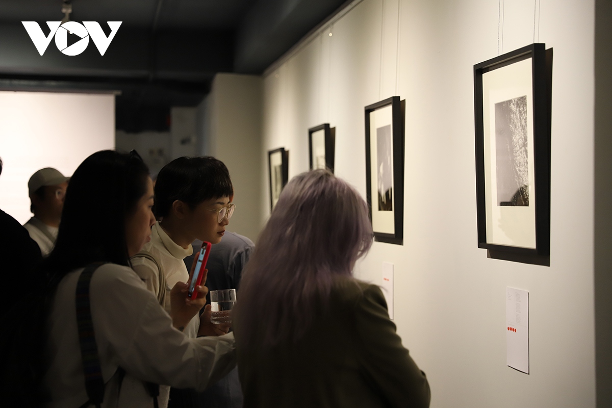 Ausstellung der Schwarzweißfotos in Ho Chi Minh Stadt