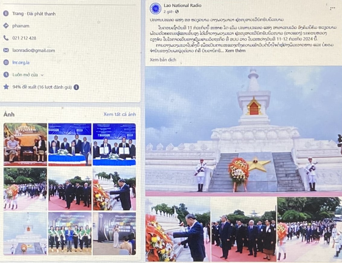 Laos Medien berichten über Besuch des vietnamesischen Staatspräsidenten