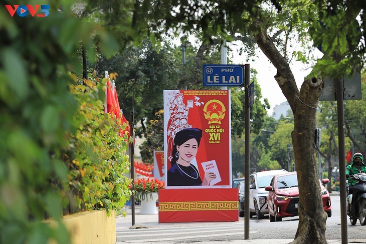 Hanoi richtet sich auf den landesweiten Wahltag ein