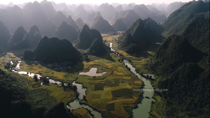 ຄວາມງາມ ຈຸ່ງແຄ໊ງ - ກາວບັ່ງ ເບິ່ງຈາກມູ​ມ​ສູງ