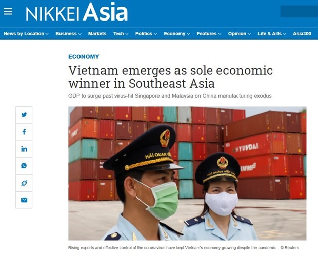 Nikkei Asia ຕີລາຄາ ຫວຽດນາມ ແມ່ນປະເທດອາຊີຕາເວັນອອກສ່ຽງໃຕ້ໜຶ່ງດຽວ ທີ່ມີເສດຖະກິດປະສົບຜົນສຳເລັດໃນຍຸກໂຄວິດ