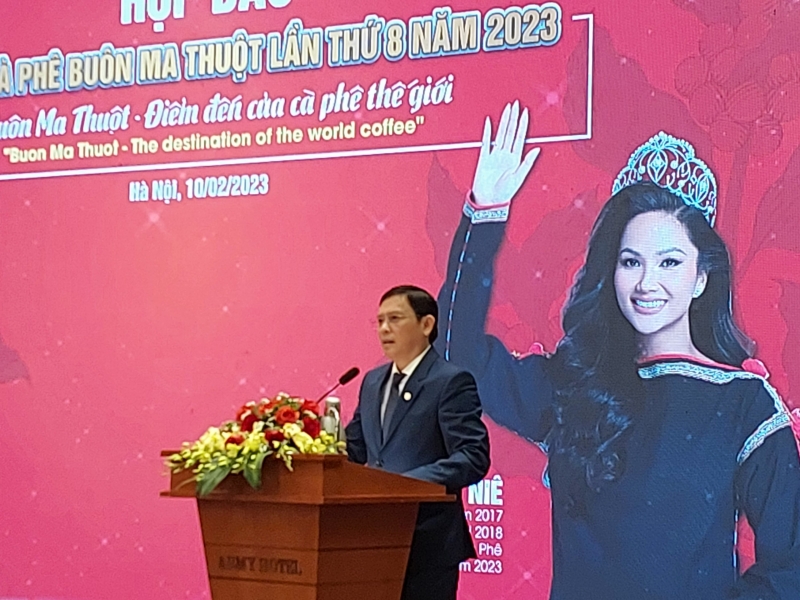 ການຖະແຫຼງຂ່າວກ່ຽວກັບງານບຸນ ກາເຟ ບວນມາທວດ ຄັ້ງທີ 8 ປີ 2023 ຢູ່ຮ່າໂນ້ຍ