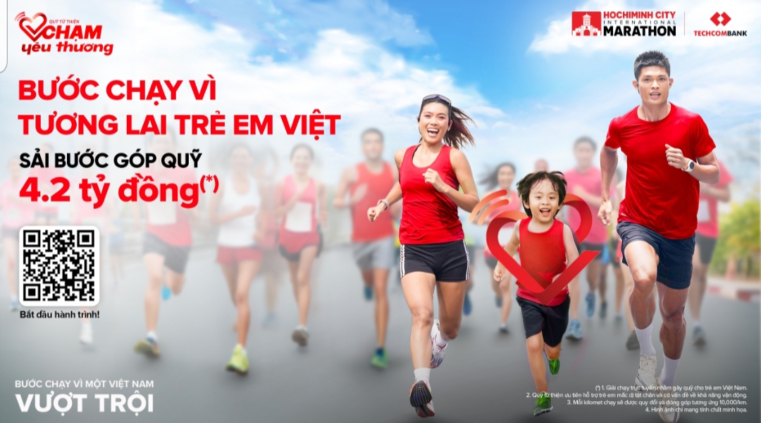 ງານແຂ່ງຂັນແລ່ນ ແລະ ລານສາກົນນະຄອນ ໂຮ່ຈີມິນ Techcombank 2025 ດຶງດູດນັກກິລາກວ່າ 20.000 ຄົນ