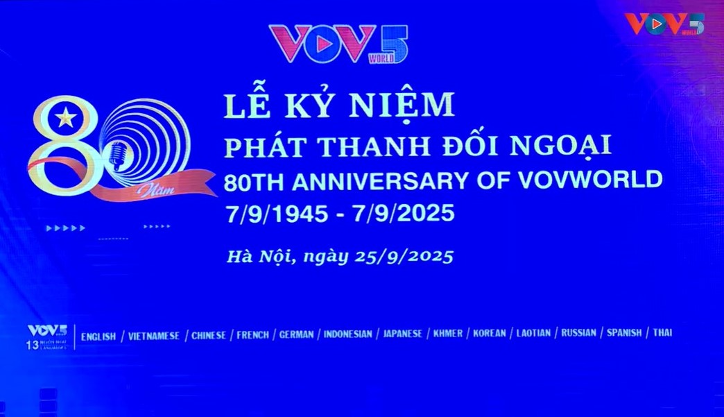 ສະເຫຼີມສະຫຼອງ 80 ປີແຫ່ງວັນສ້າງຕັ້ງພະແນກກະຈາຍສຽງບັນດາລາຍການພາກພາສາຕ່າງປະເທດ
