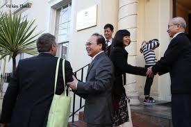 Vietnamesen feiern das Neujahrsfest Tet