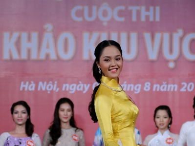 Vorrunde der Misswahlen der nordvietnamesischen Provinzen