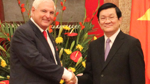 Panamas Präsident Ricardo Martinelli Berrocal besucht Vietnam