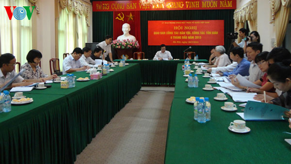 Vaterländische Front beriet Umsetzung der ZK-Beschlüsse