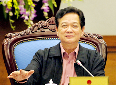 Premierminister Nguyen Tan Dung besucht Ho Chi Minh Stadt
