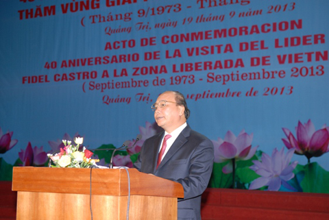 40. Jahrestag des Besuches von Fidel Castro in Quang Tri