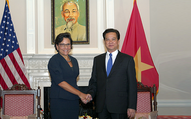 Premierminister Nguyen Tan Dung trifft US-Handelsministerin Penny Pritzker