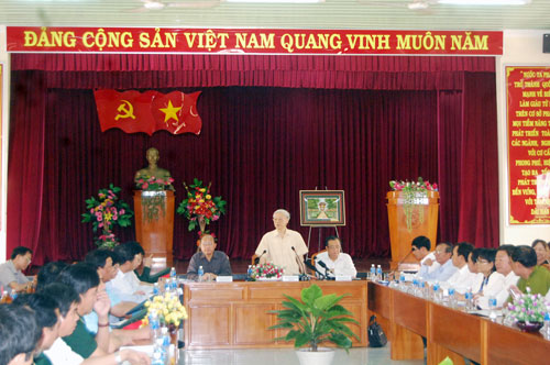 KPV-Generalsekretär Nguyen Phu Trong besucht Binh Thuan