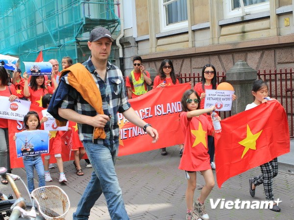 Auslandsvietnamesen protestieren weiterhin gegen China