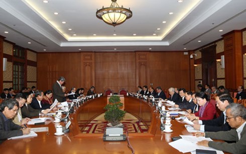 KPV-Generalsekretär leitet Sitzung über Vorschläge zu Beschlüssen des 12. Parteitages