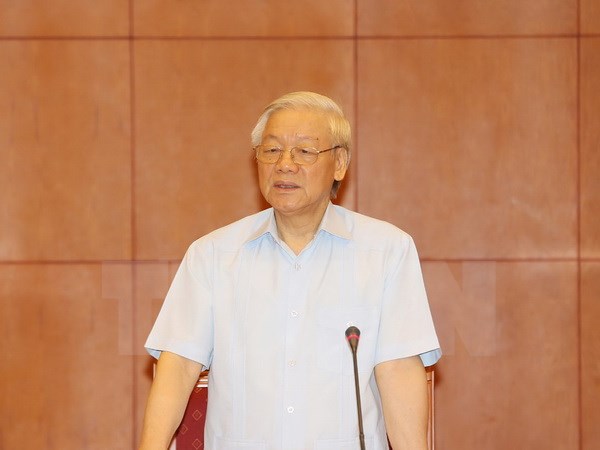 KPV-Generalsekretär Nguyen Phu Trong besucht Laos