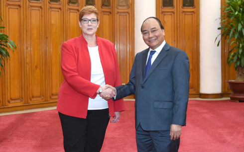 Premierminister Nguyen Xuan Phuc empfängt die australische Verteidigungsministerin