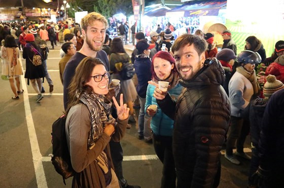 Viele Besucher beim Blumenfestival in Dalat