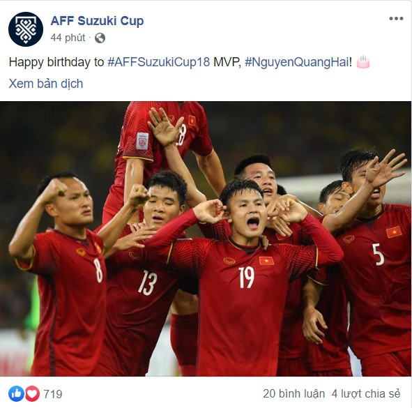 AFF gratuliert Quang Hai zum Geburtstag