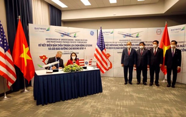 Vereinbarungen zur Zusammenarbeit zwischen Fluggesellschaften der USA und Vietnams