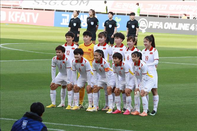 Gutes Training der vietnamesischen Frauenfußballmansnschaft in Südkorea