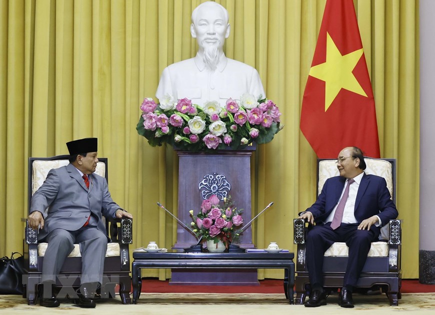 Staatspräsident Nguyen Xuan Phuc emfängt indonesischen Verteidigungsminister