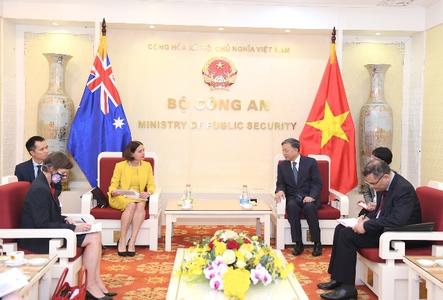 Polizeiminister To Lam empfängt australische Botschafterin in Vietnam