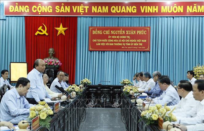 Staatspräsident Nguyen Xuan Phuc: Ben Tre soll bis 2030 zur oberen Hälfte der Provinzen gehören