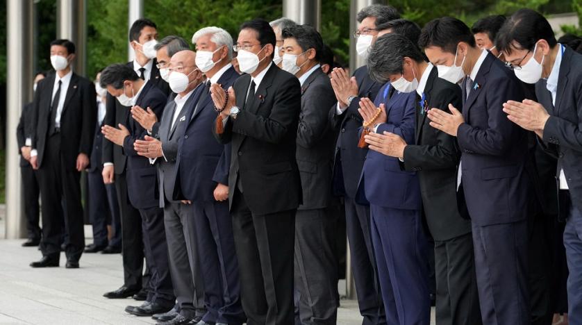 Japans Premierminister nimmt Abschied von Abe Shinzo