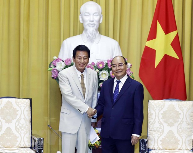 Staatspräsident Nguyen Xuan Phuc empfängt ehemaligen Sonder-Botschafter Vietnam-Japan