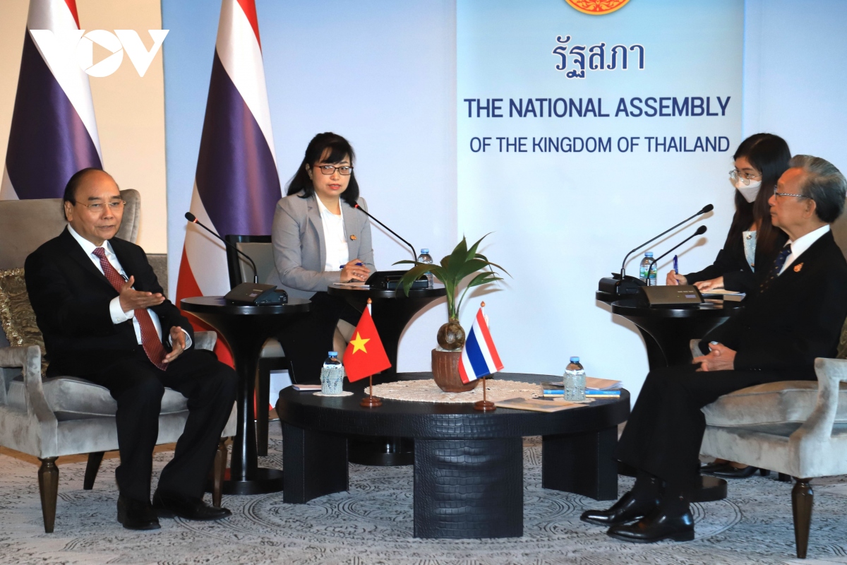 Staatspräsident Nguyen Xuan Phuc trifft den thailändischen Parlamentspräsidenten