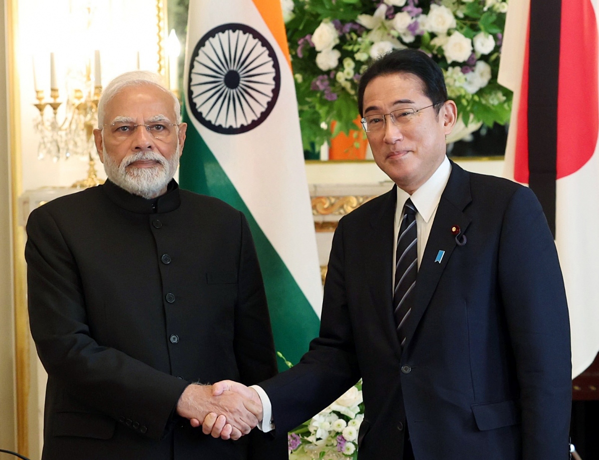 Japans Premierminister Fumio Kishida besucht Indien
