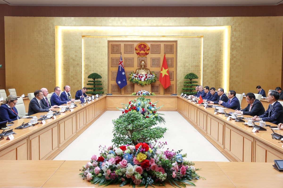 Premierminister Pham Minh Chinh begrüßt australische Unternehmer bei Investitionen in Vietnam