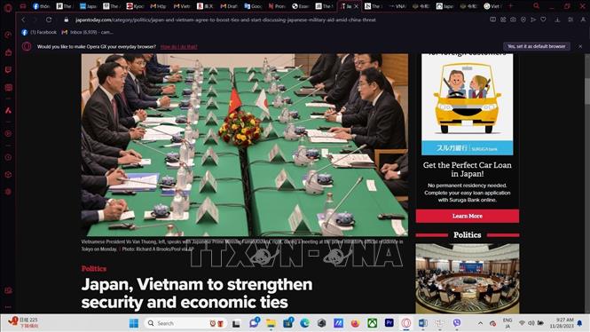 Japans Medien: Enge Zusammenarbeit zwischen Vietnam und Japan trägt zu Frieden und Wohlstand  bei